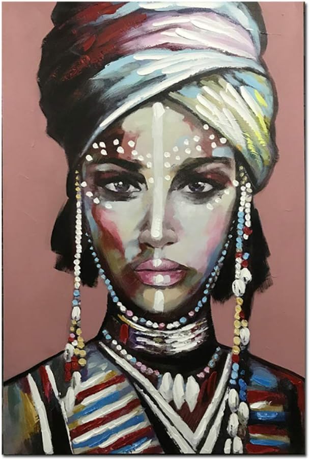 Mxsnow Cuadro de Lienzo de Mujer Africana, Carteles e Impresiones