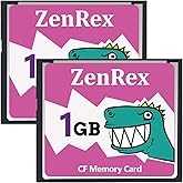ZenRex 1GB 2 Pack CompactFlash Memory Card CF Card UDMA High Speed for Camere