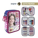 Disney Soy Luna 2700-193 Filled Pencil Case Triple, 3 Compartments, markers, crayons, Accessories School 43 Pieces, Polyester, Multi-Colour