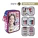 Disney Soy Luna 2700-193 Filled Pencil Case Triple, 3 Compartments, markers, crayons, Accessories School 43 Pieces, Polyester, Multi-Colour