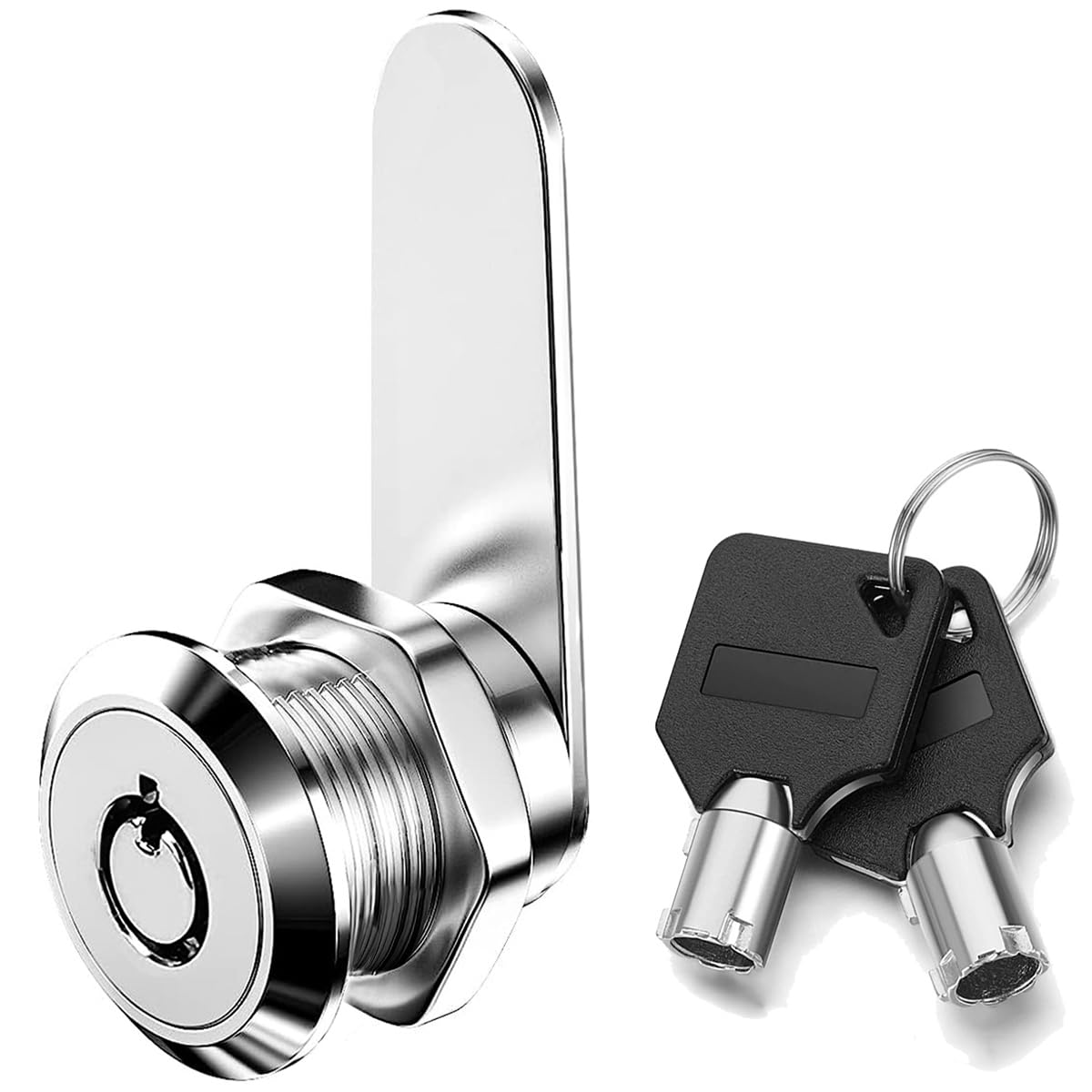 ZiYuya 25mm Thread Tubular Cam Lock with Key Different, Lock for RV Storage Mailbox Letterbox Cupboard Cabinet Draw Tumbler Post BoxDresser Door Locker Locks