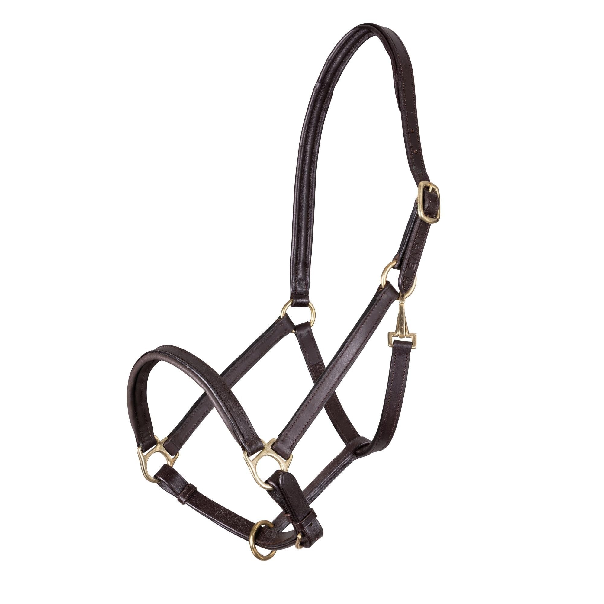 Shires Ragley Lined Leather Headcollar: Havana: Cob