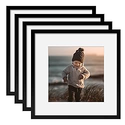 KINLINK 12x12 Picture Frames Black, Square Photo