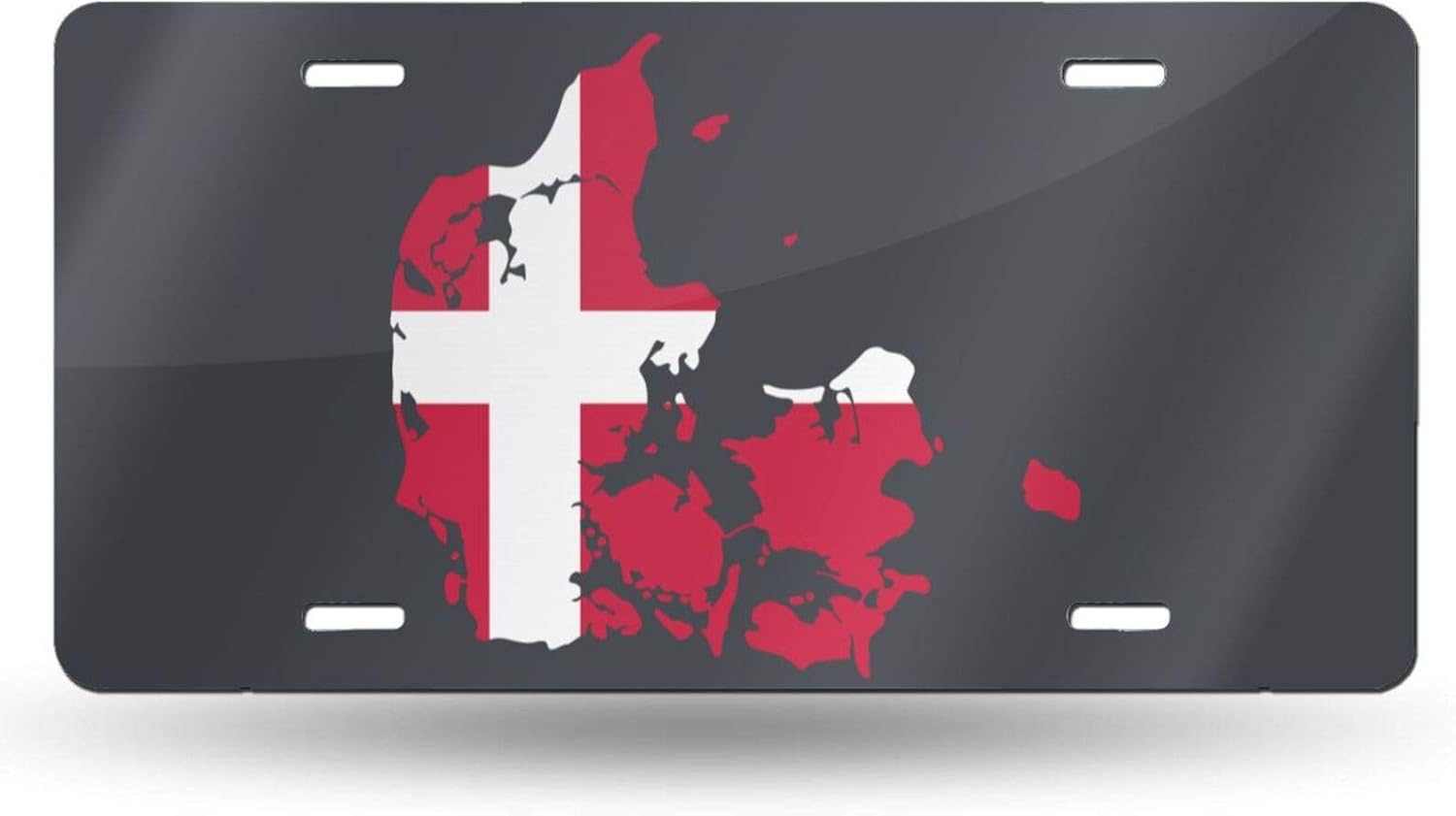 Cq76 Denmark Map Car License Plate Retro License Plates License Plate Tag 6" x 12
