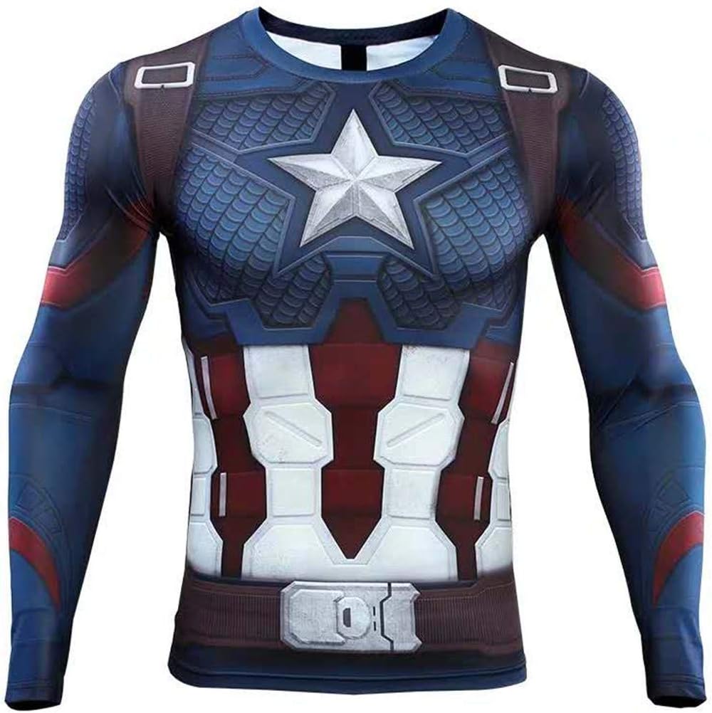 HIMIC E77C 3D Super Hero Close-Fitting Quick-Drying Elastic Sport Cosplay T-Shirt