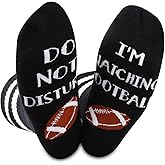 GJTIM 2PAIRS Novelty Football Socks Do Not Disturb I'm Watching Football for Fan