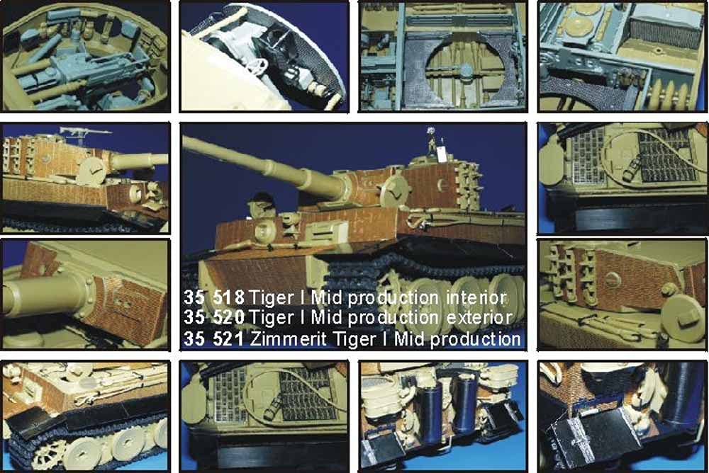 Eduard Accessories 35521 model building accessories SD.Kfz 181 Tiger I Zimmerit