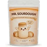 Mr. Sourdough Beginner Friendly Sourdough Starter Culture - Dehydrated Starter with Live Active Cultures for Homemade Bread, Baking, Pizza, Pancakes - Natural Fermentation - Non-GMO - Made in USA