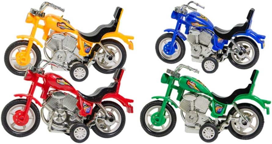 NUOBESTY 4pcs Plastic Motorcycle Mini 