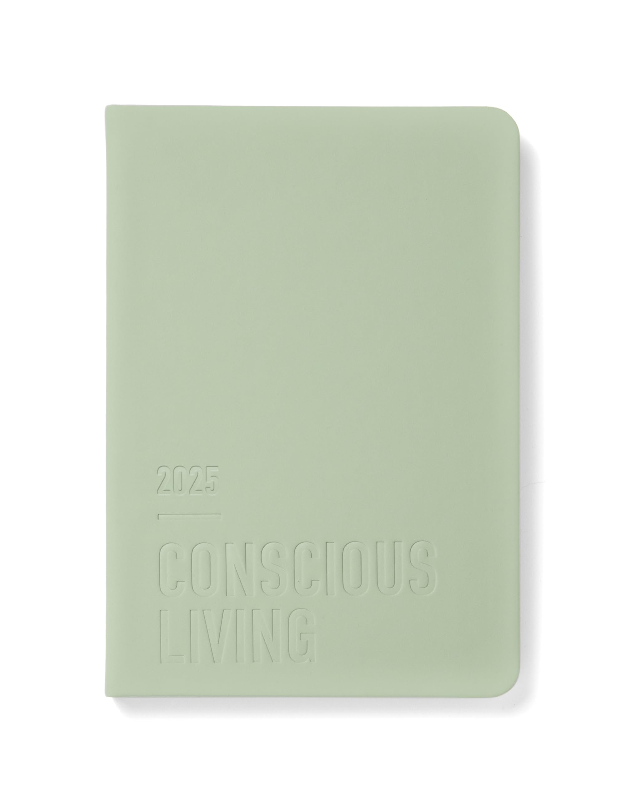 Letts of London Conscious A5 day to a page with appointments 2025 diary - sage