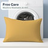 DN Pillow Cases 2 Pack Ochre 50x75cm Envelope Closure 100% Microfibre view 7