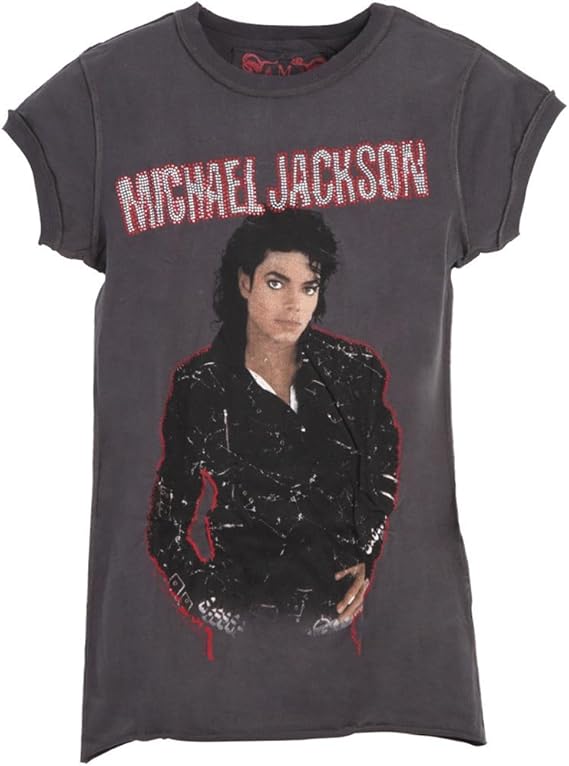 Amazon Michael Jackson マイケルジャクソン Bad Diamante Amplified ブランド Tシャツ レディース 公式 オフィシャル Tシャツ カットソー 通販