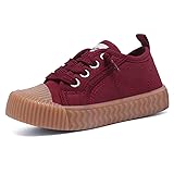 Toddler Shoes Boys Girls Slip On Canvas Sneakers Red