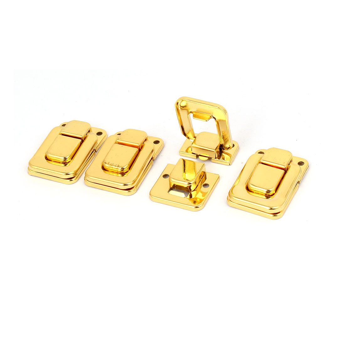 Sourcingmap Toolbox Jewelry Box Toggle Latch Catch Hasp Lock Gold Tone 5pcs