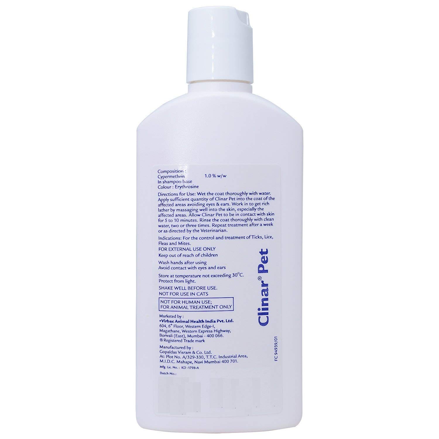 clinar m shampoo