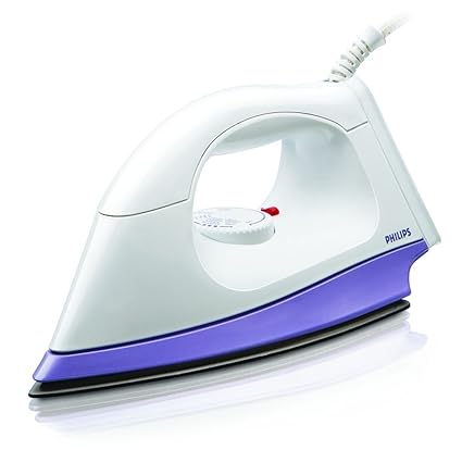 Philips HI108 1000-Watt Dry Iron (White and Lavender)