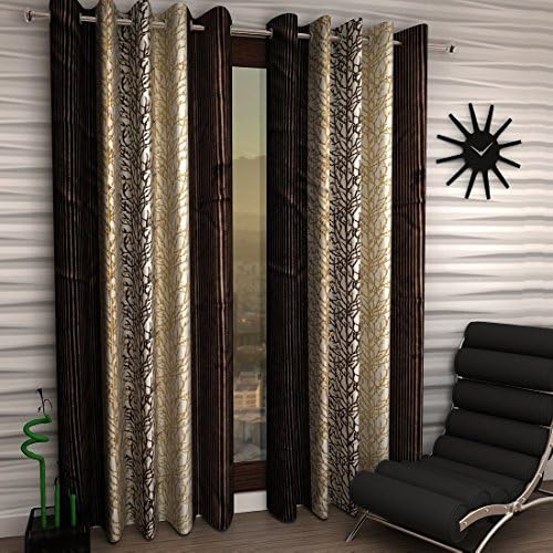Saawaan Printed Window Curtain 5 Feet Pack of 2 Curtains