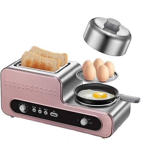 3 En 1 Tostadora, Tostadora De 2 Rebanadas, Máquina Del Desayuno ...