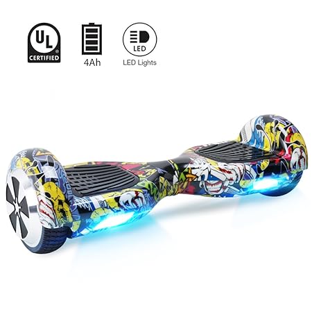 BEBK Hoverboard, 6.5' Self Balance Scooter mit 2 * 250W Motor, LED Lights Elektro Scooter