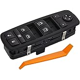 ZAPOSTS 3+0 Metal PINS Power Window Switch.Fits for2012-2017 Dodge Grand Caravan,2012-2016 Chrysler Town &amp; Country.Driver Side Control Door vidrios Master Switch.68110871AA.(Blue Light)