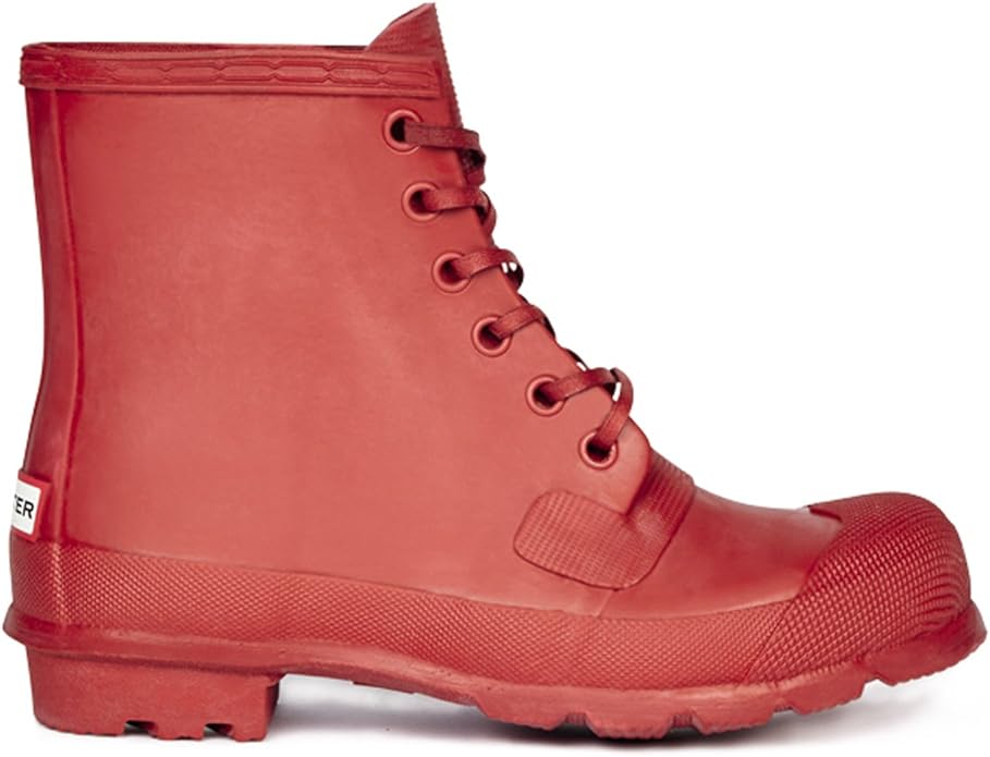 lace up rain boots hunter