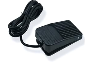 URBEST® Black AC 250V 10A SPDT NO NC Momentary Foot Pedal Switch for CNC Industrial with Anti-Skid Rubber Surface