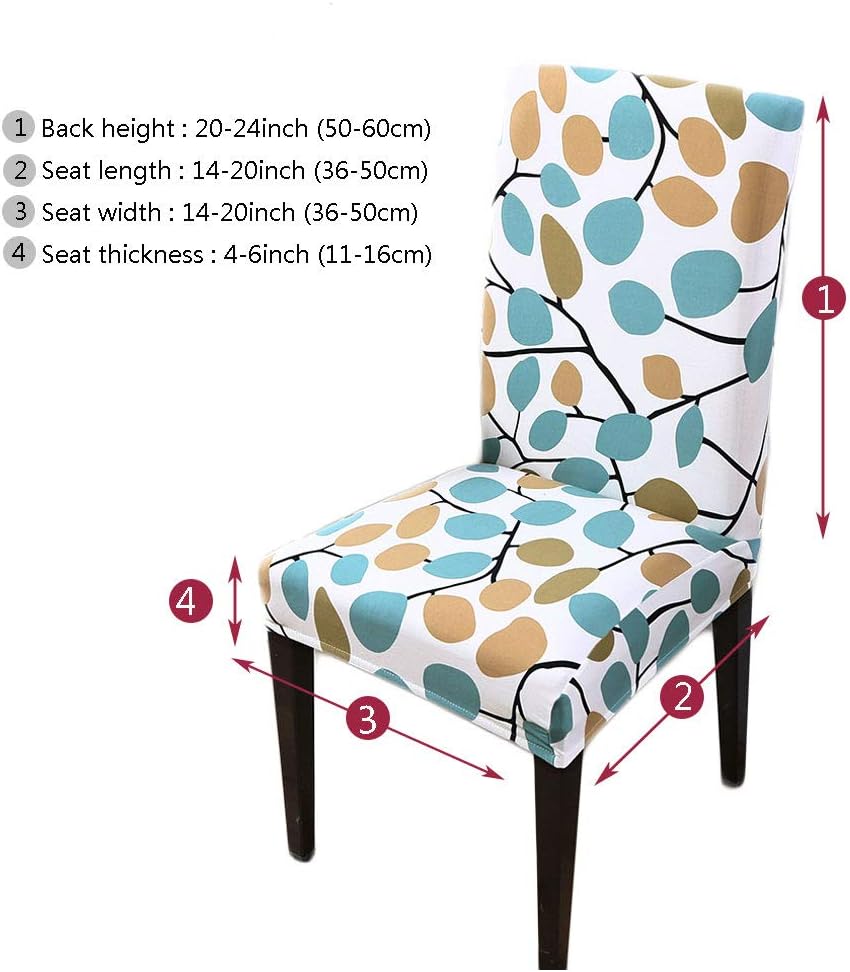 HZDHCLH Chair Covers for Dining Room Set of 4 - Image 5