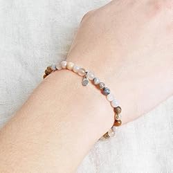 Tiny Rituals BAMBOO LEAF AGATE ENERGY BRACELET