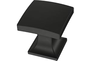 Franklin Brass P41758K-FB-C Lombard Cabinet Knob, Matte Black, 1 in/1 Piece Drawer Knob, 1 Pack.
