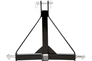 LXPVSA 7BLACKSMITH 3 Point 2" Receiver Trailer Hitch Category 1 Tractor Tow Drawbar Adapter for BX Kubota, John Deere, LM25H WLM Tractor, NorTrac, Kioti, Yanmar, Cat