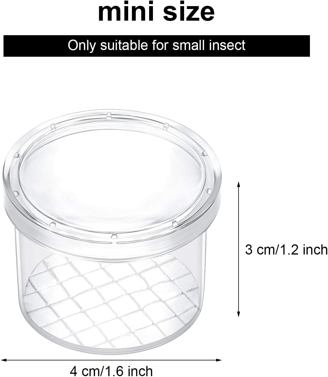30 Pieces Bug Catcher Viewer Transparent Critter Container Small Cage Magnifying Box Container for Boys and Girls Science Nature Exploration Toys: Toys & Games