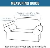 BellaHills Super Stretch Sofa Cover 2 Seater Charcoal Gray Non-Slip view 6