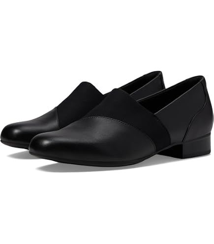 Amazon.com | Clarks Women's Pure Belle Dress Loafer, Black Leather