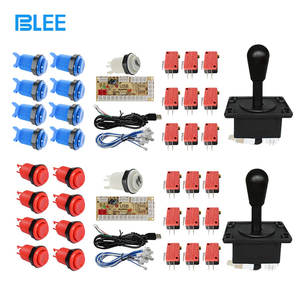 BLEE Arcade Game DIY Parts Joystick Kits 2X Zero Delay USB Encoder PC to Joystick for Mame Jamma PS3 + 2X 8 Way American Joystick+18x Arcade Push Buttons with Microswitch