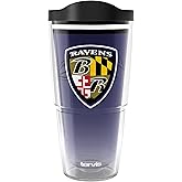 Tervis NFL Baltimore Ravens - Forever Fan Made in USA Double Walled Insulated Tumbler Travel Cup Keeps Drinks Cold & Hot, 24oz, Classic