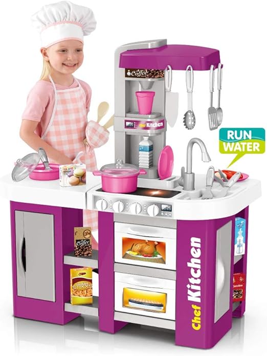 large play kitchen with lights and sounds