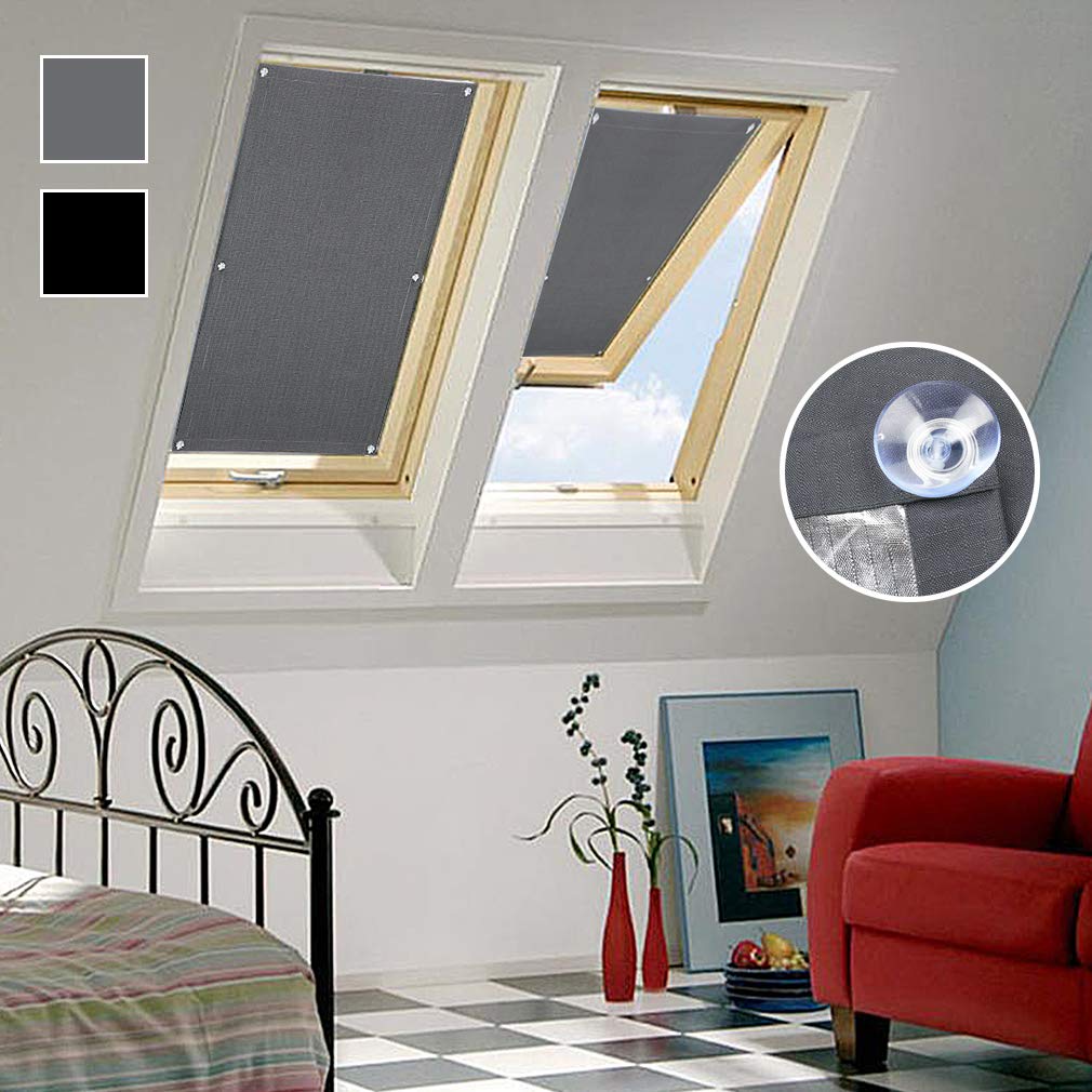 Oxdigi Blackout Blinds Window Cover With Suction Cups For Travel Baby Nursery Skylight Shade Bedroom Car Temporary Portable Curtain Thermal Insulated