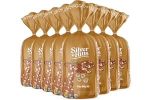 SILVER HILLS BAKERY Silver Hills The Big 16 Bread, Low Fat Bread, Made with Organic Sprouted Grains, Non-GMO (8 pack, 22 oz. each)