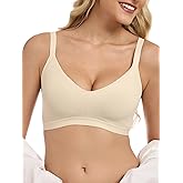 Air Curvey Womens Wireless Bras Seamless Buttery Soft Bra Push Up Bralettes No Underwire Bras Full Coverage Everyday Bra
