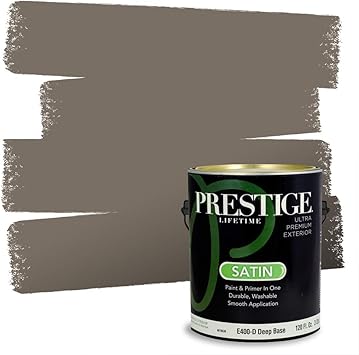 Prestige Paints Exterior Paint And Primer In One 1 Gallon Satin Comparable Match Of Benjamin Moore Woodcliff Lake Amazon Com