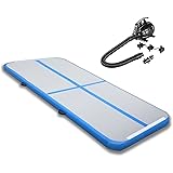 DSSPORT 9.84ft Inflatable Air Track Tumbling Gymnastics Mat with or Without Electric Air Pump,Floor Exercise Training Mats
