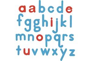 Really Good Stuff Color-Coded Magnetic Letters - 80 Lowercase Letters (Red Vowels, Blue Consonants)