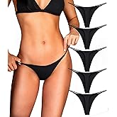 Aogda Thong for Women Cotton Underwear Low Rise Panties Woman G-String Thongs