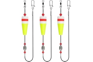 Popping Cork Float Rigs Weighted Fishing Bobbers Floats Fishing Corks Popping Corks for Saltwater Freshwater Redfish Speckled