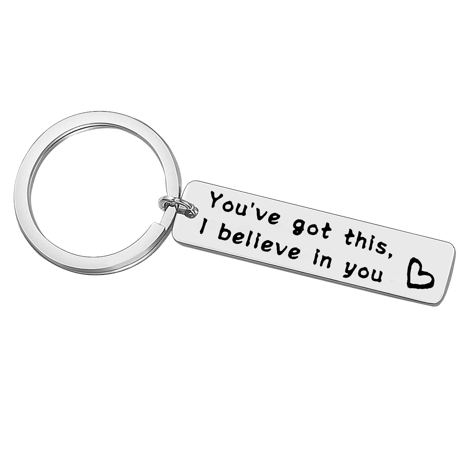 I Believe You Keyring Encouragement Keyring Gifts for Women Men Inspirational Gifts Stainless Steel Motivational Keyring Key Chain Graduation Birthday Christmas Gifts for Boys Girls Teens