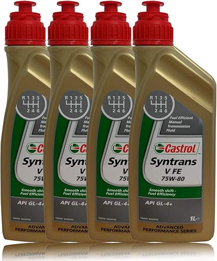 Castrol Syntrans V FE 75W-80 4X 1 L Aceite para caja de cambios: Amazon.es: Coche y moto