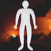Kathfly Halloween Stuffed Dummy Prop, 6ft Body Mannequin, White Color | Life Size Body Form, Adjustable Polyfill, DIY Cosplay Costume, Flexible Prop, Halloween Themed Party Haunted House Decor