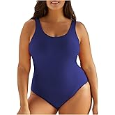 Eytino Plus Size Swimsuit for Women Back Crisscross Sports Tummy Control One Piece Bathing Suits(1X-5X)