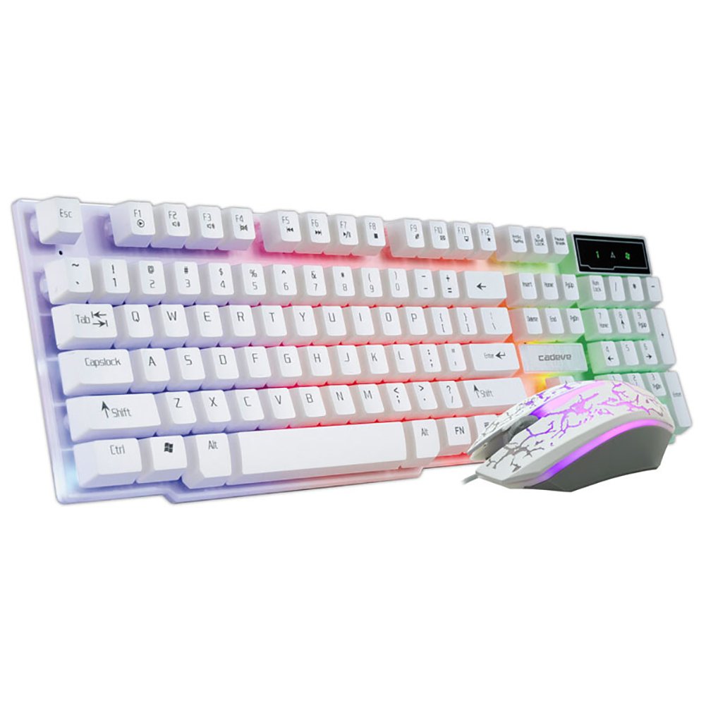 CADEVE9122 Backlit LED Gaming Keyboard and Mouse Combo Mechanical