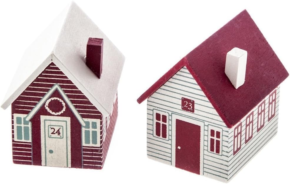 Super Saturday East Of India Wooden Advent Village Calendar Boxing Day